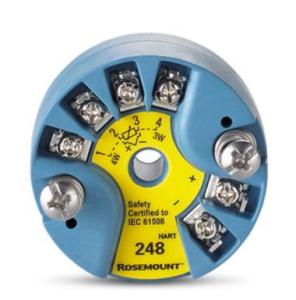 China Rosemount 248 Head Mount Temperature Transmitter 5-Point Calibration Options on sale