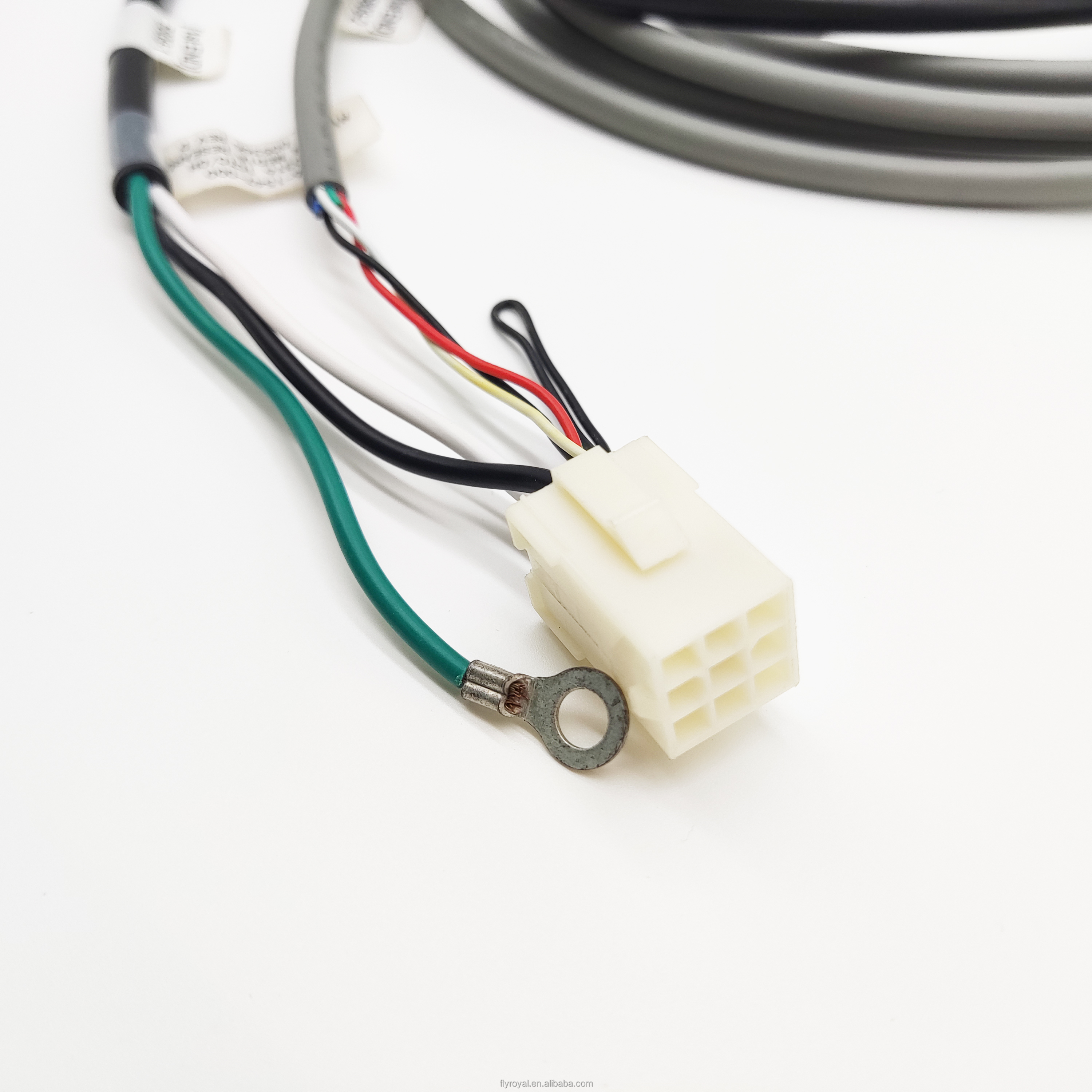PVC Custom Automotive Wire Harnesses Electric Power Cords With Prong Plug Cable Assembly