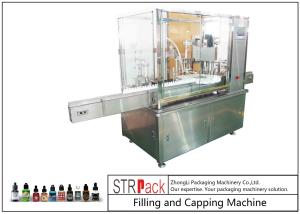 10ml-100ml E-liquid Bottle Filling And Capping Machine With Piston Pump