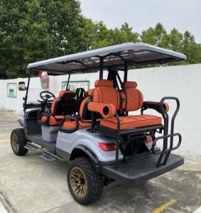 China OEM 6 Passenger Electric Golf Cart Keyless Start 10 Inch Display 6 Seater factory