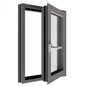 China French Casement Glass Windows With 304 Stainless Steel Mesh And SKATE Original Hardware factory