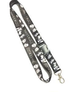 China Radio Music Band Dye Sublimation Lanyards , Nice Good Looking Full Color Lanyards factory