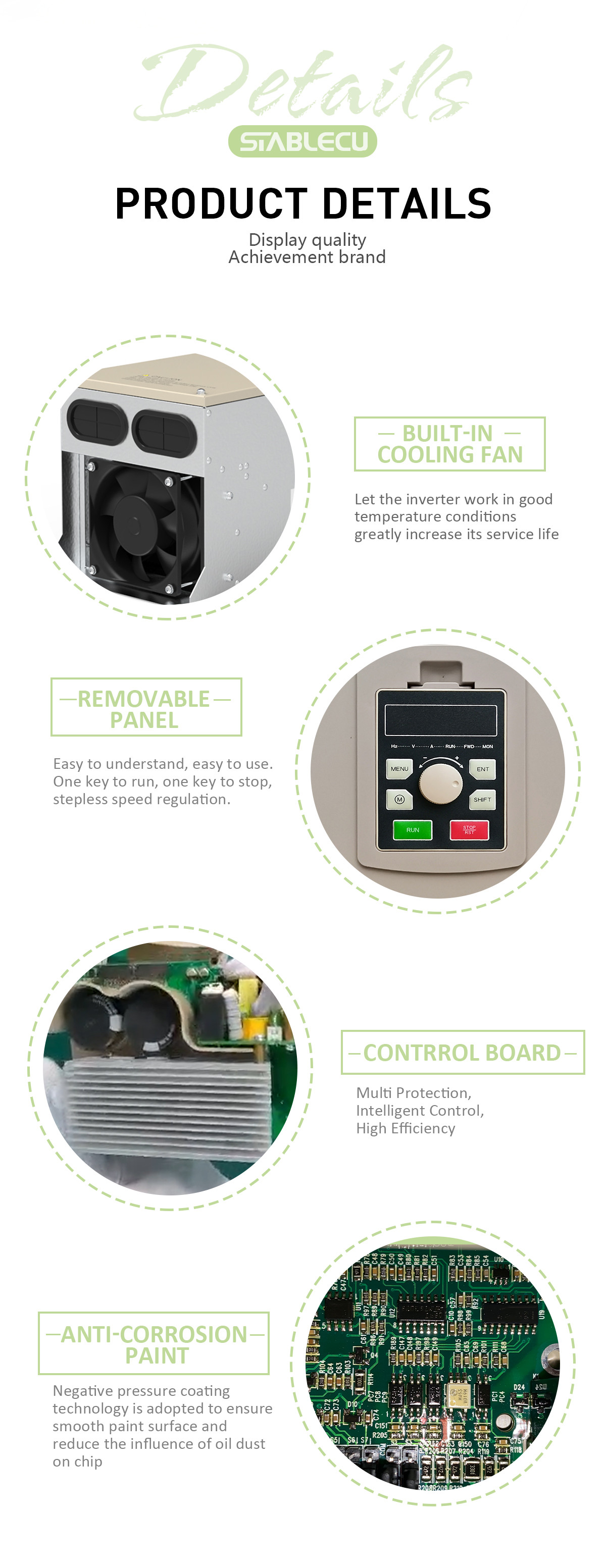 VFD 3 Phase Single Phase Frequency Inverter Variable Speed Drive 15KW 18.5KW 22KW