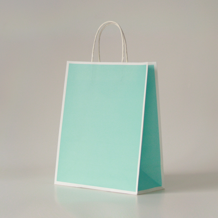 Large Industry Reusable Kraft Paper Tote Shopping Bag For Grocery With Customized Logo