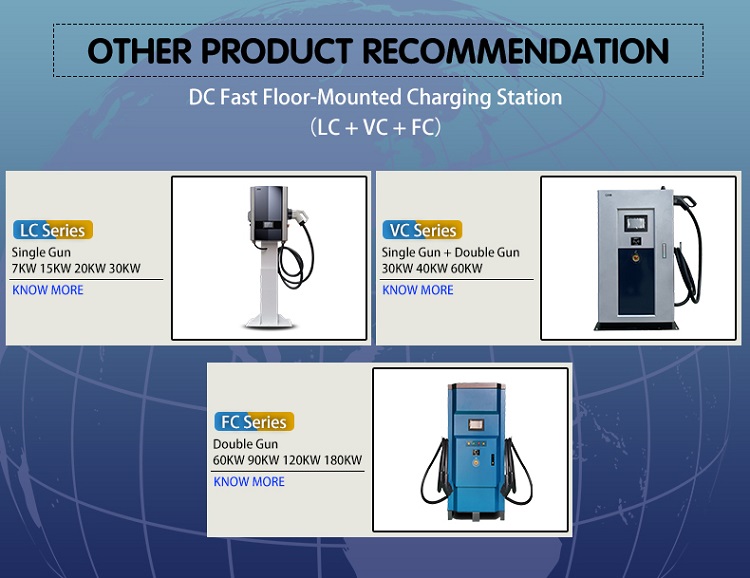 60KW GB/T Electric Car Ocpp Ev Fast Charger DC EV Charging Stations Output Current DC for Fast and Convenient Charging