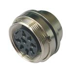 Female and male Nickel Plated waterproof M16 Multi Pin AISG Connector