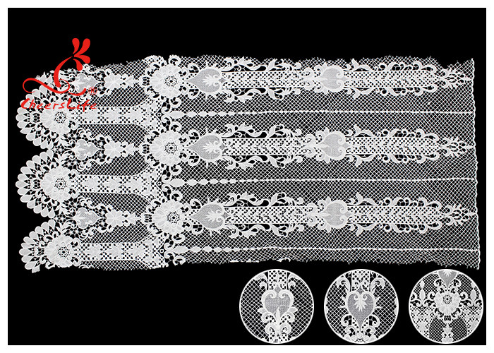 Allover Floral Embroidered Lace Fabric French Venice Guipure Lace Via SGS & OEKO