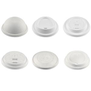 China 100% Fiber Pulp PFAS-Free compostable bagasse molded pulp paper coffee cups lids factory