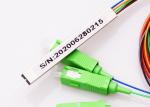 1x8 Fiber Optic PLC Splitter Mini Steel Tube Type 0.9mm
