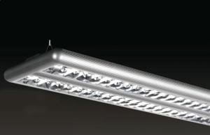 China Aluminum Office Lighting Fixture , 140watt T5 Fluorescent Light factory