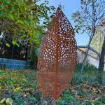 Rustic 2.5ft Corten Steel Artwork SGS Metal Garden Ornaments