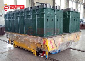 China Battery Driven 20t Mould Rail Material Moving Carts factory