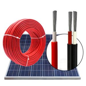 China Durable XLPE Solar Panel PV Cable , Moistureproof Single Core Solar Cable factory