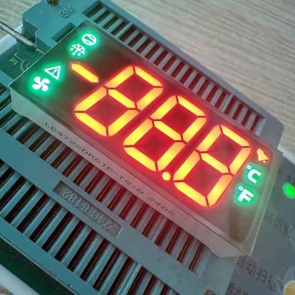 China Red/Pure Green LED Display 7 Segment 17mm common cathode for Digital Refrigeration Systems factory