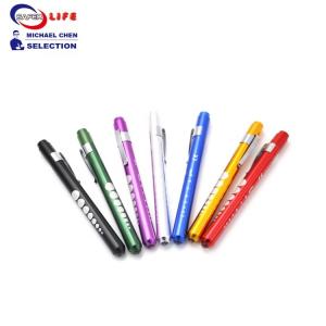 China Yellow Medical Pen Torch Light Nurse Diagnostic Penlight Homecare Medical Supplies 13.4cm factory