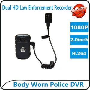 China 1080P Body Worn Police DVR Camera IP56 Waterproof Law Enforcement Audio Video Recorder factory