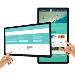 shenzhen factory 42 inch high brightness double touch screen wall calendar