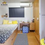 Refugee Apartment Sandwich Panel Container House With Two Bedroom Bathroom And