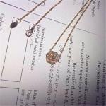 Luxury jewe factory Rose diamond Necklace 18k gold white gold yellow gold rose
