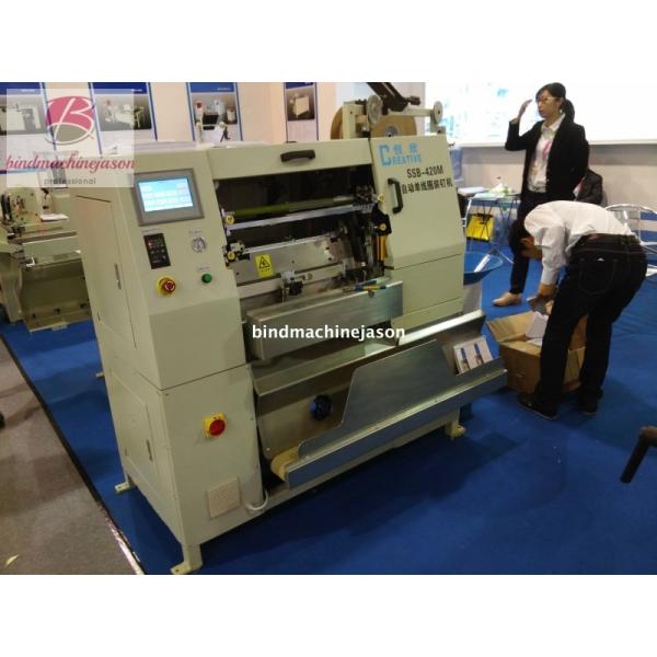 China Spiral wire inserting machine SSB420 with spiral lock  for notebooks factory