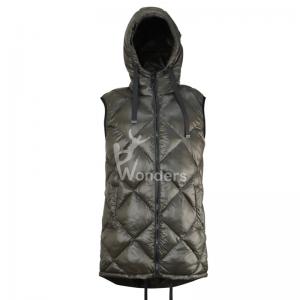 China Slim Sleeveless Quilted With Zipper Closure Winter Puffer Vest Women's OEM on sale