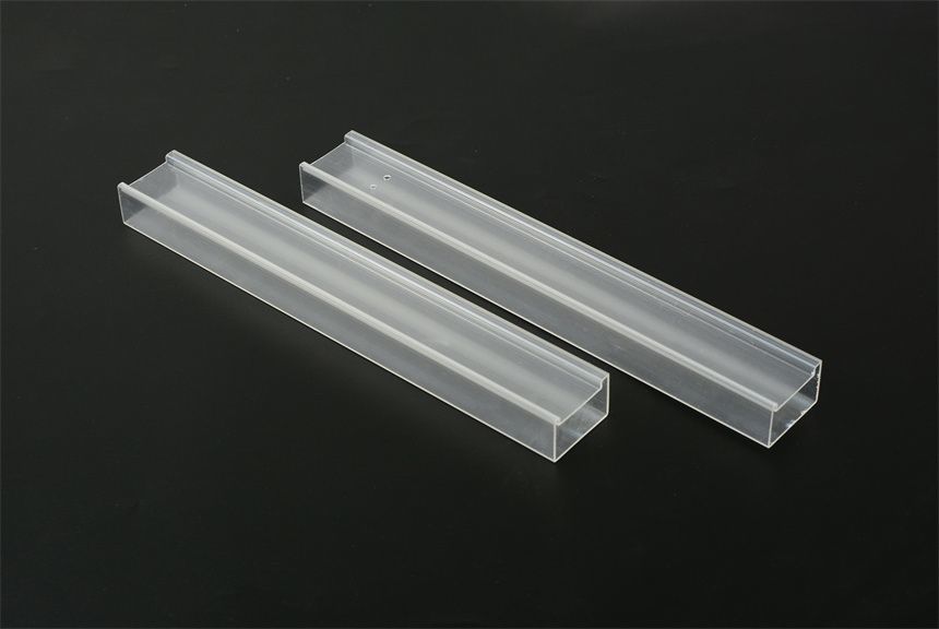 ABS U Channel Cable Trunking System Clear Square Packing Tube