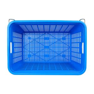 Fresh Storage Solution Plastic Nestable Mesh Crate with Customized Color and