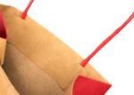 Biodegradable Luxury Christmas Packaging , Brown Paper Christmas Gift Bags