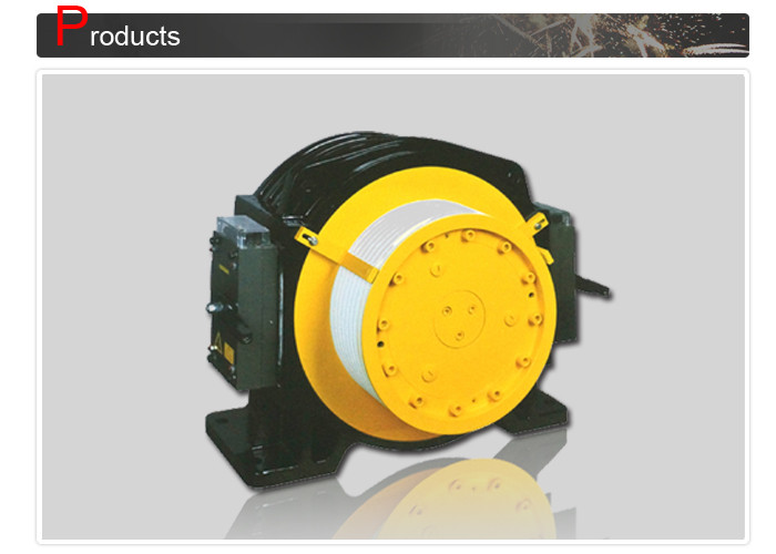 China Traction Device With Gearless Traction Machine Load 1150 - 1600 KG factory
