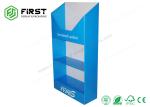 Supermarket Paper Cardboard Floor Display Stand Waterproof Glossy / Matt
