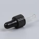 18/410 plastic oil dropper 5ml 3ml Ribbed Closure Silicon Teat Glass Bulb