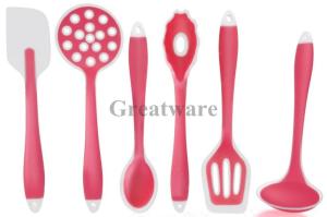 China Non-Stick Silicone Cooking Utensil Set of 6 factory