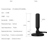 Private Mold Dual Frequency Rubber Indoor Digital Satellite Automobile TV