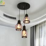Amber Black Glass Nordic E26 Pendant Light Indoor Decoration