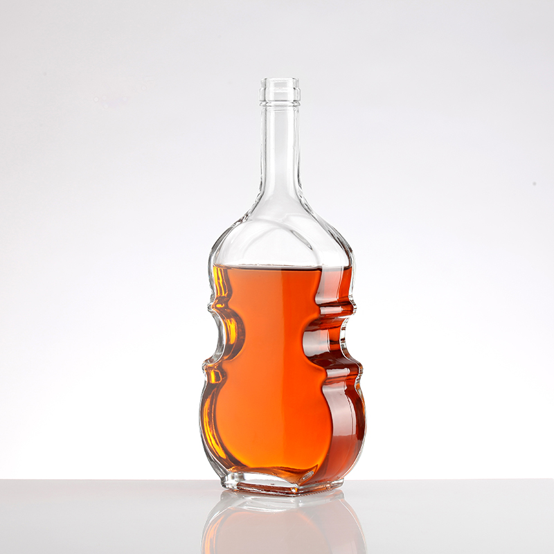 Hot Stamping Glass Bottle for Vodka Whisky Liquor Customize Cap and Surface Handling