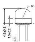 Water Clear SMD Light Emitting Diode , Round Top Multi Color LED Diode