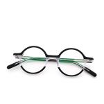 Black Artisanal Personality Acetate Titanium Glasses Fad Retro Frame MR 98031