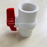Water Irrigation PVC DIN ANSI Plastic Compact Ball Valve Channel Straight