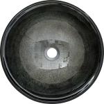 Round Single Bowl Bathroom Sink With Foil Classic Countertop Vanity Basin