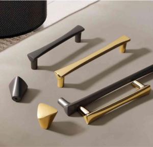 China Gold Nordic Kitchen Drawer Wardrobe Brass Pull Handles Embossing Knobs Furniture Cabinets Door Knurling Knurled Handle factory