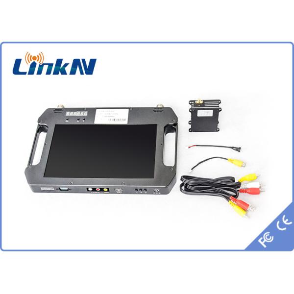 China 10km UAV Video Link FHD COFDM Transmitter & Receiver with Color Display H.264 Compression Low Latency AES256 factory