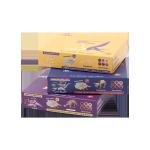 Embossed Logo Lightweight Black Paper Giftt Box For Playing Cards Irregular