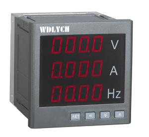 China 72*72mm Digital Multifunction Meter Liquid Crystal Display Local Data Query factory