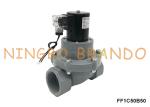 2'' DN50 Anti Corrosion Resistant CPVC Solenoid Valve For Chemical Acid 24V 220V