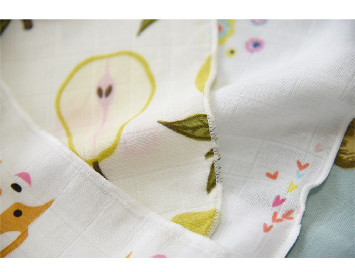 Ultra Absorbent Baby Muslin Bibs 100% Cotton Face Towel Two Layers Gauze Cloth