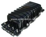 Black Fosc Fiber Optic Closure 96/192 Fibers , Optical Fiber Cable Joint Closure