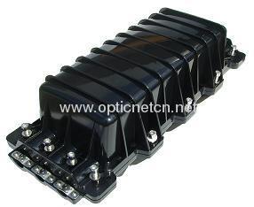 China Black Fosc Fiber Optic Closure 96/192 Fibers , Optical Fiber Cable Joint Closure factory
