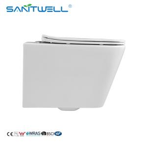 China Sanitary Ware Rimless Wall Hung Toilet Flush Toilet One Piece Toilet WC Bathroom sinks factory