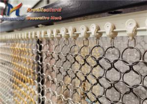 China Library Chainmail Decorative Metal Curtain 15mm Stainless Steel 316 Wire Mesh factory