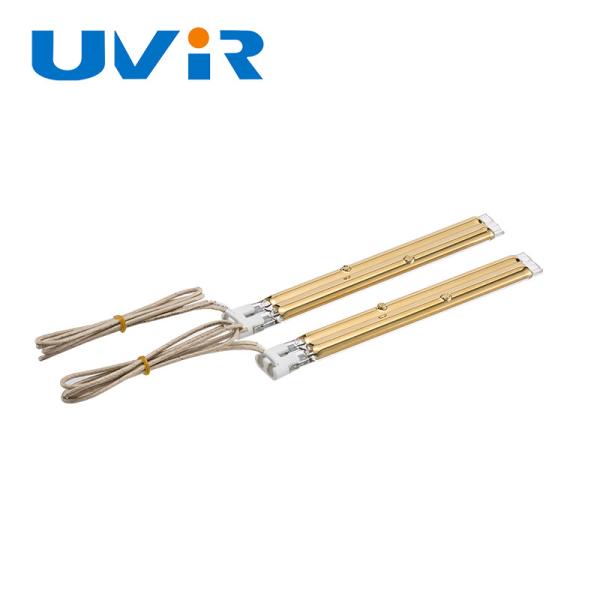 785W Ir Quartz Infrared Lamp Heater , Gold Reflector Infrared Halogen Lamp